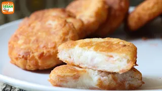 ¡El TRUCO para que las TORTITAS de PAPA NO se desarmen! 🤫🥔 (Con Jamón y Queso)