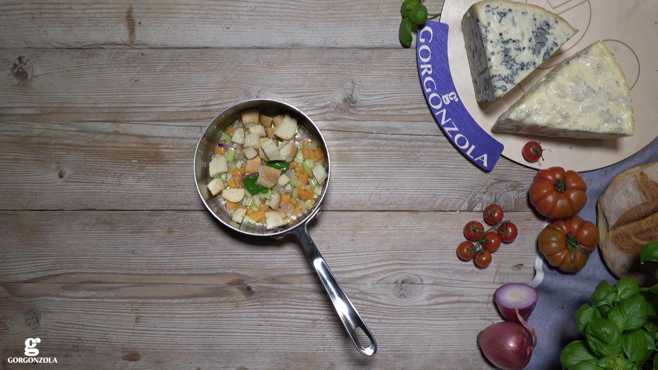 
          
          
          
            
            Tomatensuppe mit röstbrötchen und würzigem gorgonzola
          
        . 