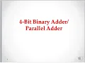 Binary adder parallel adder-Digital Design-38
