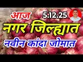 नगर जिल्ह्यात नवा कांदा जोमात. Kanda bajar bhav today. 5.12.25