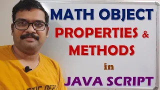 MATH OBJECT PROPERTIES METHODS IN JAVA SCRIPT