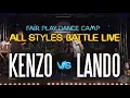 Kenzo Alvares vs Lando Wilkins FINAL Fair Play Dance Camp All Styles battle LIVE 2017
