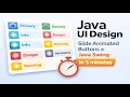 Create Unique Slide Animated Button in Java Swing Java UI Design Tutorial