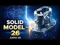CATIA V5 Solid Model Exercise 26 2D Drawing to 3D Model Step by Step Beginner to Advanced