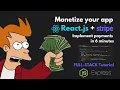 Code Checkout Page with Stripe React js and Node js with Express Full-Stack app