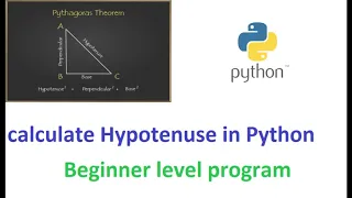 Python program - Pythagoras Theorem