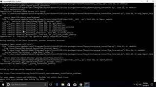 Tensorflow ImportError DLL load failed The specified module could not be found