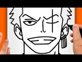HOW TO DRAW ZORO EASY ZORO DRAWING