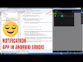 CREATE AN ANDROID APP TO DISPLAY A NOTIFICATION ON A BUTTON CLICK Comment like and subscribe