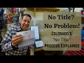Winning at the DMV How I got a Vehicle Title in Colorado Bad Hombre Garage Ep 66