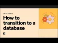 Transitioning from spreadsheets to databases Databases 101