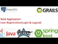 12 - 0 Grails Java Groovy PostgreSQL User Registration Web application CRUD Operations