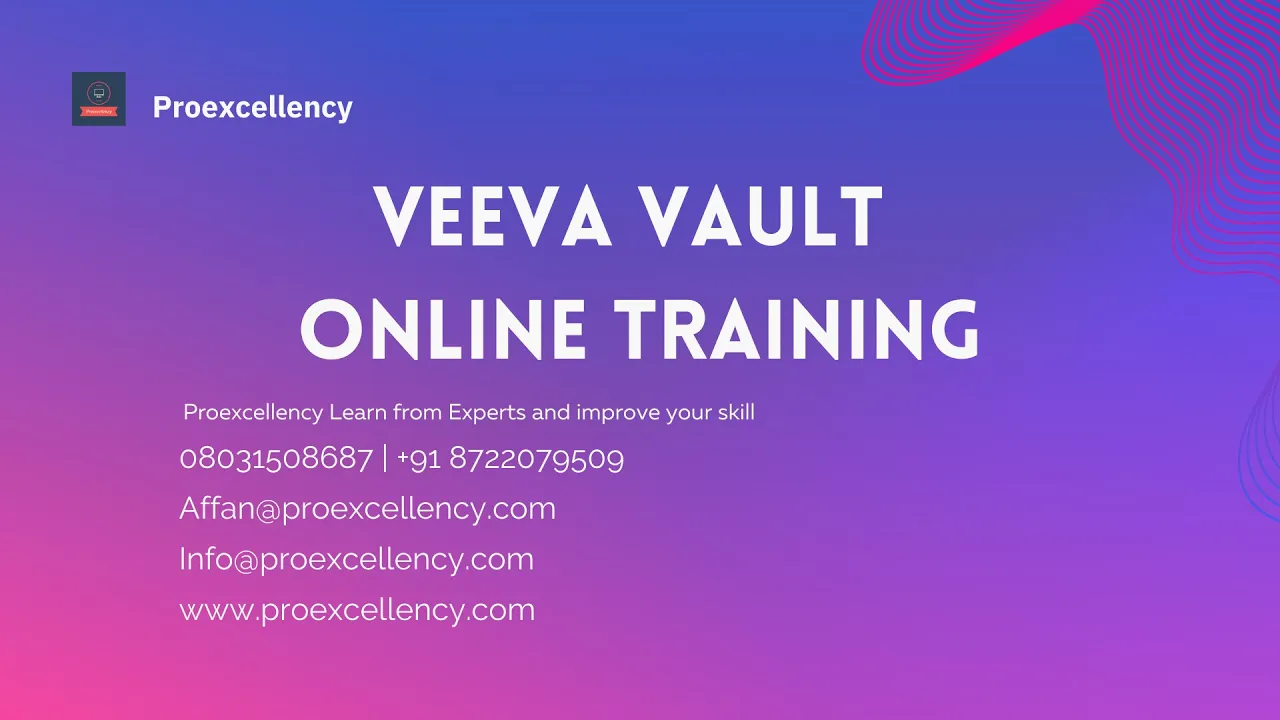 Veeva Vault online training learn and improve your skill and Knowledge With Experts trainer