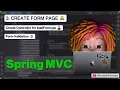 Spring C Tutorial Create Form Controller Basic Form Validation Java Web Development