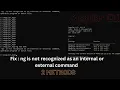 how to fix error of ng is not recognized as an internal or external command