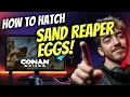 How to HATCH SAND REAPER EGGS in CONAN EXILES Step by Step