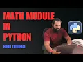 Python Tutorial for Beginners Import Math Functions in Python