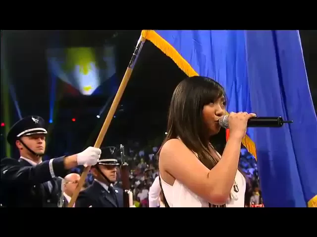 Charice sings the Philippine National Anthem for Pacquiao vs Mosley