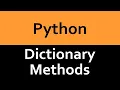 Dictionary Methods in Python