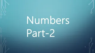 6 - Numbers Part-2 in Python Arabic