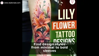 64 Lily Flower Tattoo Ideas Meanings Top Inspirations
