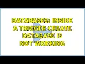Databases Inside a trigger create database is not working 3 Solutions