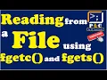 C programming Part 99 Reading from a File by using fgetc and fgets functions With live example