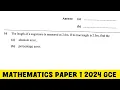 How to Calculate Absolute and Percentage Errors Mathematics Paper 1 2024 GCE Approximation