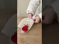 single rose bouquet wrapping