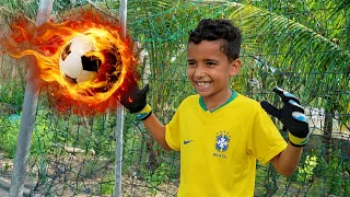 O PEQUENO POBRE JOGADOR SONHAVA EM PODER JOGAR BOLA COM OUTROS GAROTOS