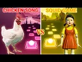 Lagu Chicken Song Vs Squid Game - Tiles Hop EDM Rush!