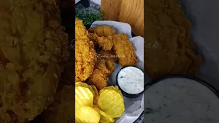 سمك فيليه مقلي دندنها