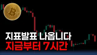 [비트코인 긴급대응] 지표 발표 나옵니다. 지금부터 7시간! 운명이 걸린 순간입니다
