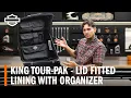 Harley-Davidson King Tour-Pak Lid Fitted Lining with Organizer Overview