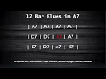 12 Bar Blues Backing Track A7