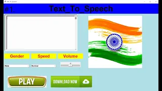 Text To Speech GUI using python tkinter computer application how to make software using python