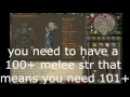OSRS Master clue Ghommal wishes to be impressed by how strong your equipment is