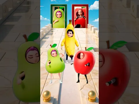 🍐😱 Rumi💜 es una pera y Mira🩷 una manzana… | ¿Quién se queda con Jinu🖤? 🍎🤔#kpopdemonhunters #shorts