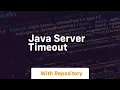 java server timeout