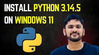 How to install Python 3 14 5 on Windows 11 Run first Python poragm Amit Thinks