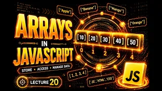 JavaScript Arrays Tutorial 2026 Array Methods Push Pop Slice Splice Explained Lecture 20