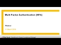 Class training webinar - Multi-factor authentication MFA