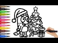 Bluey Christmas Colouring Pages How to Draw Bluey Christmas Tree Bluey Christmas Tree Easy