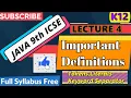 Lecture 4 Tokens In Java Keywords Separator Identifier Literals Constant Operators