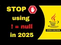 5 Null Handling Techniques Every Developer MUST Know Best Coding Practice Code Decode