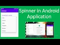 Creating Spinner or drop down list box in Android