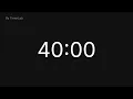 40 Minutes Countdown Timer Focus Timer for Study Work Productivity