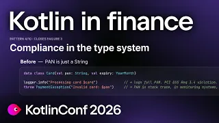 Kotlin as a Safety Net Type Driven Reliability in the Finance Industry Yuri Geronimus