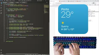 ASMR Programming - Weather Widget app with JavaScript