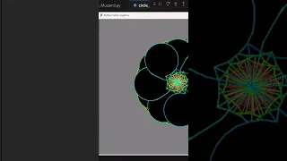 Multi Color circle shape program python